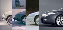 Evolution of the profile of the front of vehicles.