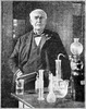 Edison, Thomas Alva (in his laboratory)