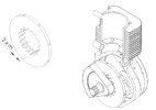 Installation of the cylinders on the crankshaft
