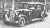 Citroen 11 hp equipped with gas generator