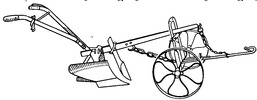 Plough with wheels