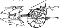 Hitchable plough with changeable plough bottoms