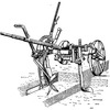 two-furrow plough used as underground-loosener