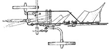 One-furrow Ventzki-Plough with skimmer