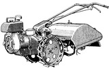 Motorized rotary cultivator