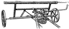 Chain driven steering of the front wheel