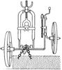 Barrow for ploughs with adjustment of the wheels