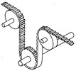 Example for the employment of an unlasting toothed belt