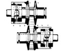 Schematic diagram of a high-power gear