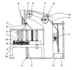 Knitting Machine for Textile Cord - Left Side View