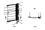 Sail Device for Ship Propulsion - Left Side View (Fig.3) and Cross section (B-B) (Fig.4)