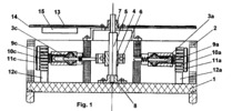 Solar Engine with actuators with paraffin - Cross section