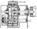 Drehbankspindelantrieb mit PIV-Einbaugetriebe — Hebelverstellung