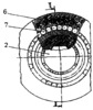 Gearbox - cross section through the coupling