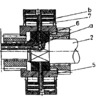 Gearbox - section with a plane II - II through the coupling