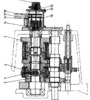 Gearbox - axial section through the gearbox