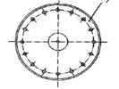 Process and Plant for small shot making by lead and other alloy - View of the Plate with Holes