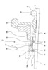 Device to change railway track - Lateral view