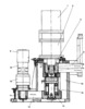 Main drive system of the plateau in vertical lathes - section in operating groups