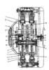 Four-stroke internal combustion engine - longitudinal section