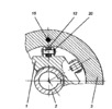 Adjustable centrifugal clutch - partial section