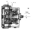 Semi-automatic gearbox - position the of the coupling sleeve, at the moment of combined - third step coupling