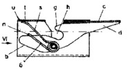 Locking device for folding tables and chairs - variant