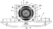 Bogie axle box - section IV-IV