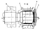 Bogie axle box - section V-V
