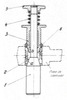 Section through the device with chuck collet version