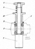 Section through the device version with disc springs