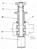 Section through the device version with elastic ribbed chuck collet