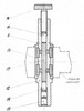 Section through the device with hidroplastics mass version