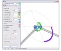 Mechanism geometry definition software. Cardan joint orientation in perpendicular configuration