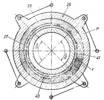 Coupling for Misalignment Shafts - Section with Elastic Elements