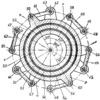 Coupling for Misalignment Shafts - Cross Section through the Coupling with three Intermediate Elements