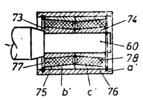 Coupling for Misalignment Shafts - Axial Section through a Bolt with Elastic Elements