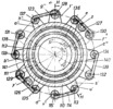 Coupling for Misalignment Shafts - Cross Section through Half-Coupling with Angular Misalignment