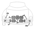 A combination of multi-blocks, each with a link, which is designed as a vehicle wheel