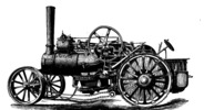 Fowler's new steam locomotive with a plow-compound (high and low pressure) steam cylinder