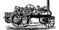 Fowler's steam plow locomotive with removed drum