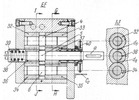 Hydraulic Speed Variator with Gears - Cross Section through Motor and a cross Section I-J