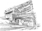 Perspective View of Four Hullet Unloaders