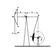 Variable flow pumping unit - Kinematic scheme of principle of a conventional pumping unit