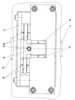 Calibration facility for linear transducers - View of the special coupling