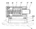 Pumping unit - View and partial section through a elastic buffer composition of the pumping mechanism