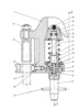 Automatic mounting clamp shorted - Axial section in fixed position on the electrical conductor