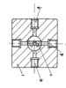Electrohydraulic amplifier - Cross section through electrohydraulic amplifier according to the invention