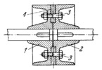 FLANGE COUPLING WITH AN ALIGNING RING