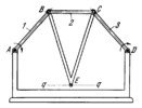 ROBERTS FOUR-BAR APPROXIMATE STRAIGHT-LINE MECHANISM